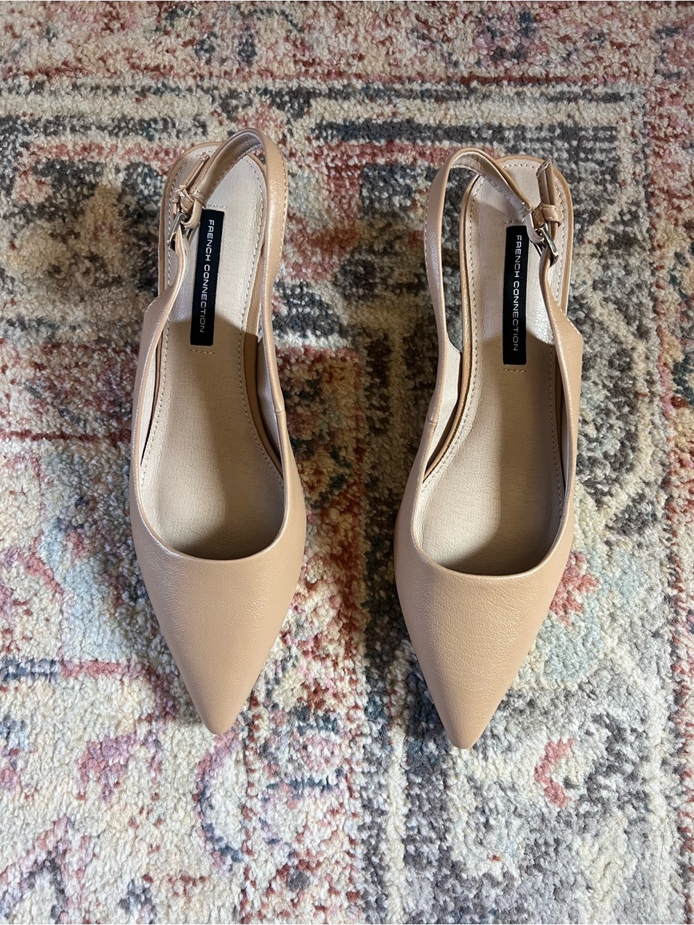 French Connection slingback kitten heel